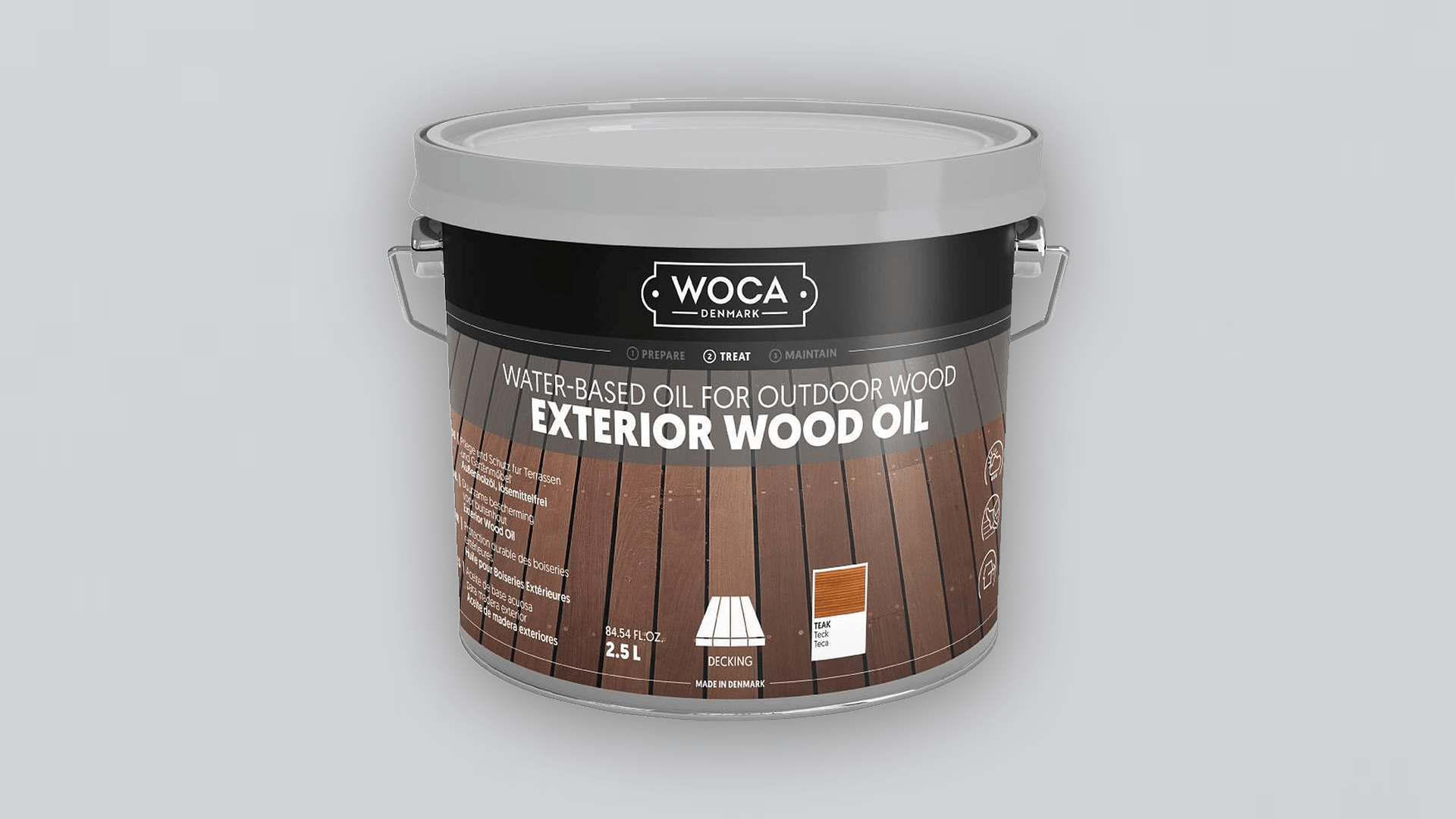 WOCA exterior teak olie voor bamboe vlonderplanken