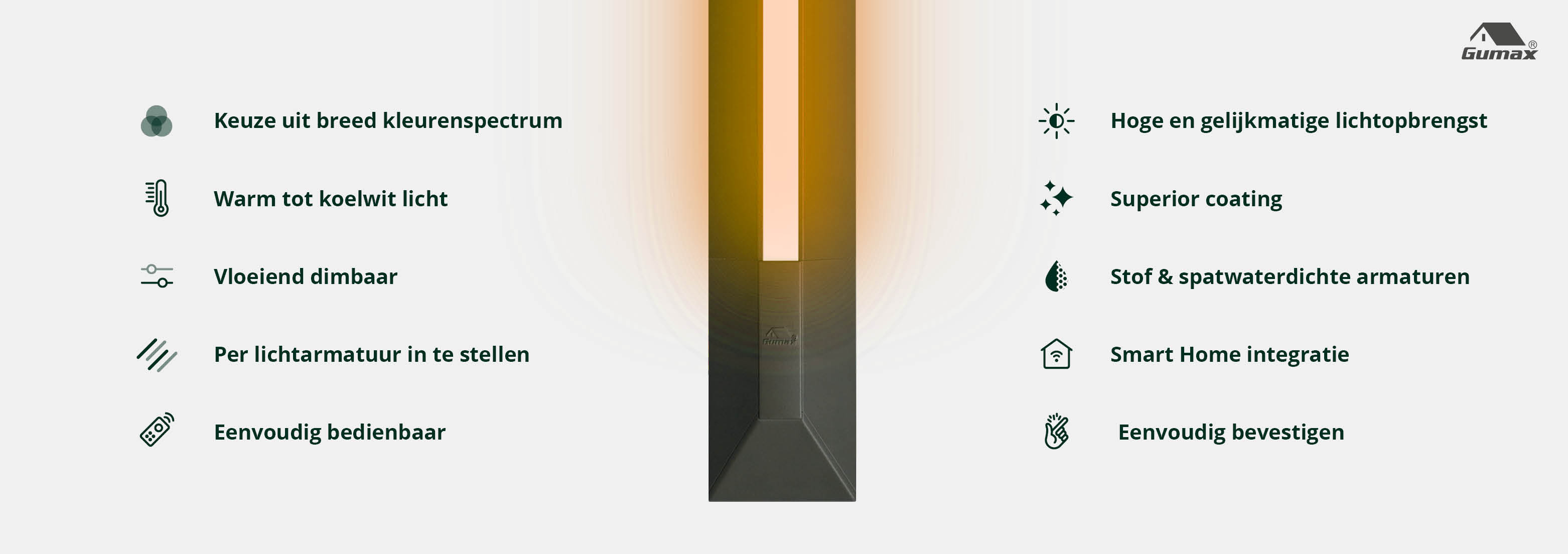 Gumax Lighting System - veranda verlichting voordelen