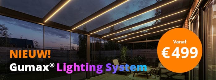 Nieuw - Gumax Lighting System - verlichting overkapping