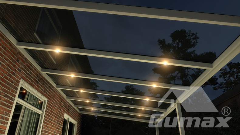 Ledspots voor alle tussenliggers (twee per tussenligger)