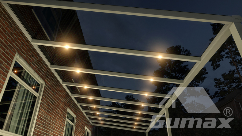 Ledspots voor alle tussenliggers (twee per tussenligger)
