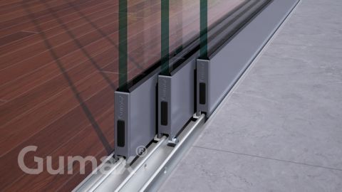 Gumax® deurmeenemer 3-rail