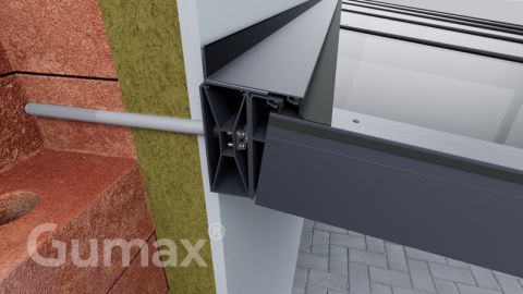 Facade insulation mounting system Poly & Glass Line 7.06 x 3.5 metres