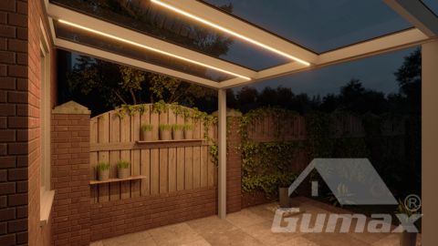 gumax lighting system 3.06m x 2.5m wit onder
