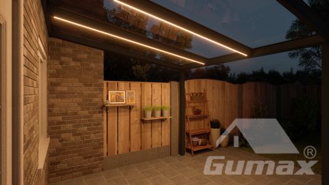 gumax lighting system 3.06m x 3.0m mat zwart