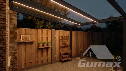 gumax lighting system 3.06m x 3.5m mat zwart