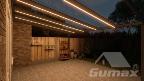 gumax lighting system 5.06m x 4.0m antraciet onder