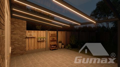 gumax lighting system 5.06m x 4.0m mat zwart