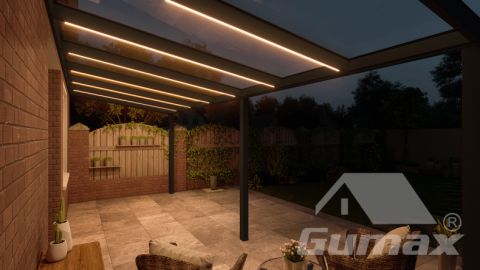 gumax lighting system 7.06m x 2.5m mat zwart